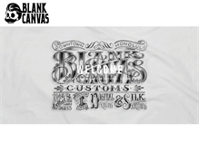 Tablet Screenshot of blankcanvascustom.com